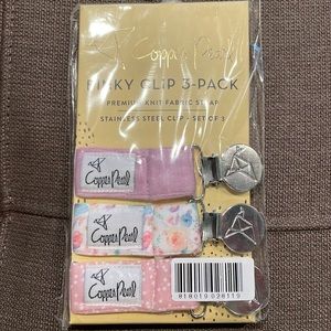 Copper Pearl Binky Clips